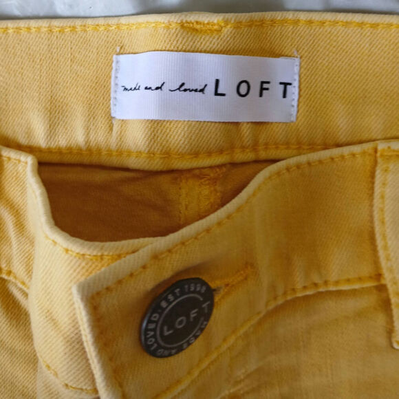 NWT Loft modern skinny crop frayed hem size 8 - Picture 4 of 5